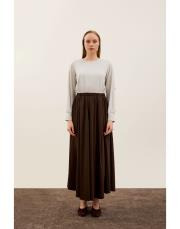 kahverengi 303906 elbise