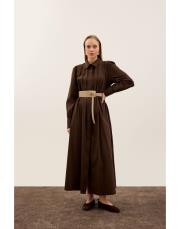 kahverengi 303894 elbise